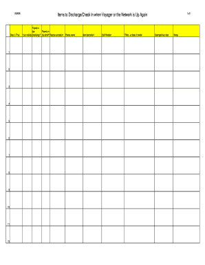 Library Item Discharge/Check In Form
