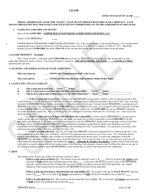 California Residential Lease Agreement