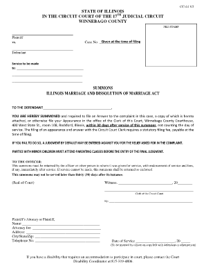 Illinois Divorce Summons CC-44 V2