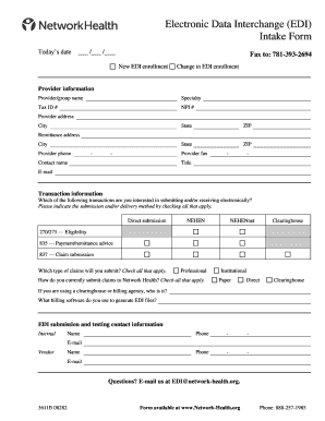 EDI Intake Form