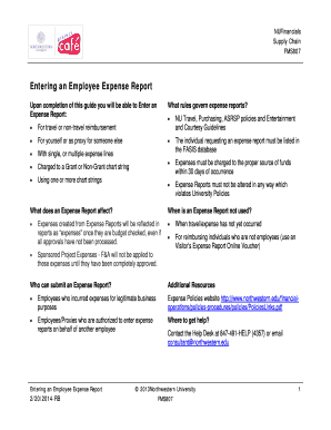 Expense report fillable form