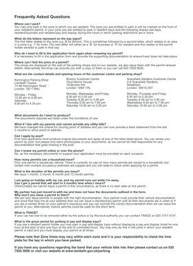 Resident Parking Permit Application