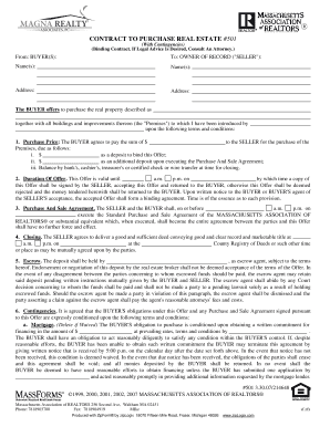 Contract to Purchase Real Estate with Contingencies