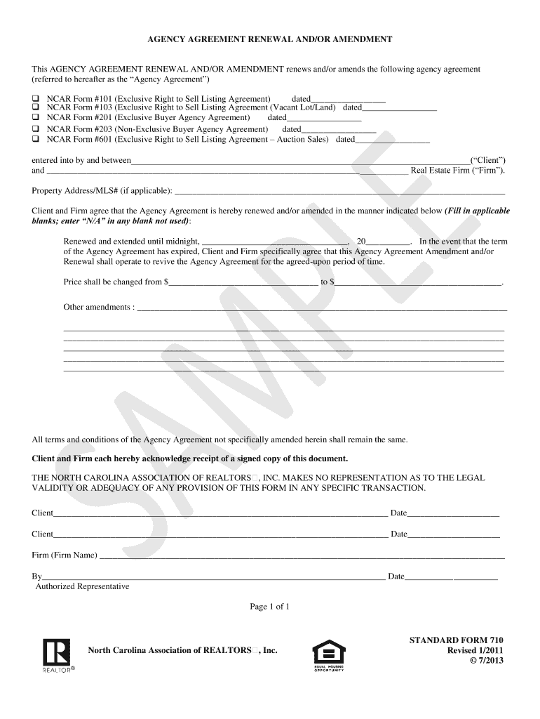 agreement to amend contract nc Preview on Page 1