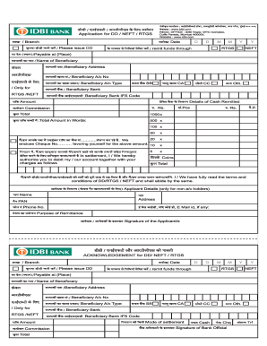 form banking dd Printable,   Online, Bank Neft Fill Form Fillable Idbi