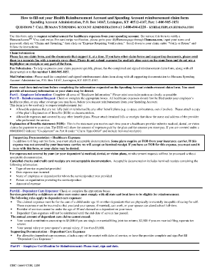 Humana Health Reimbursement Account Claim Form