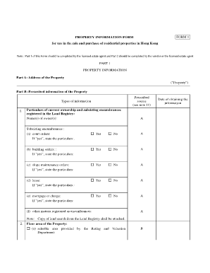 Property Information Form