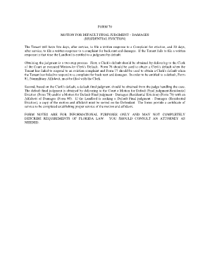Motion for Default Final Judgment - Damages