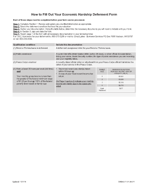 Economic Hardship Deferment Request Form