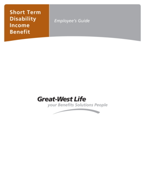Short Term Disability Income Benefits Application