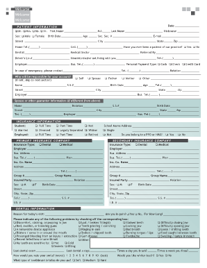 Patient Information Form