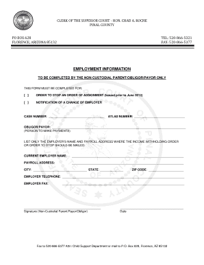 Request to Establish Child Support