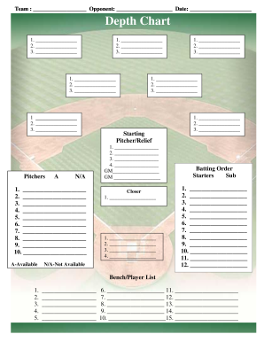 printable baseball lineup cards