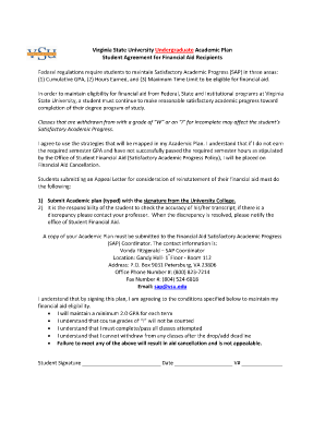 Virginia State University Undergraduate Academic Plan