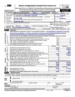 Form 990 Return of Organization Exempt From Income Tax