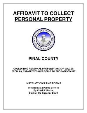 Affidavit to Collect Personal Property