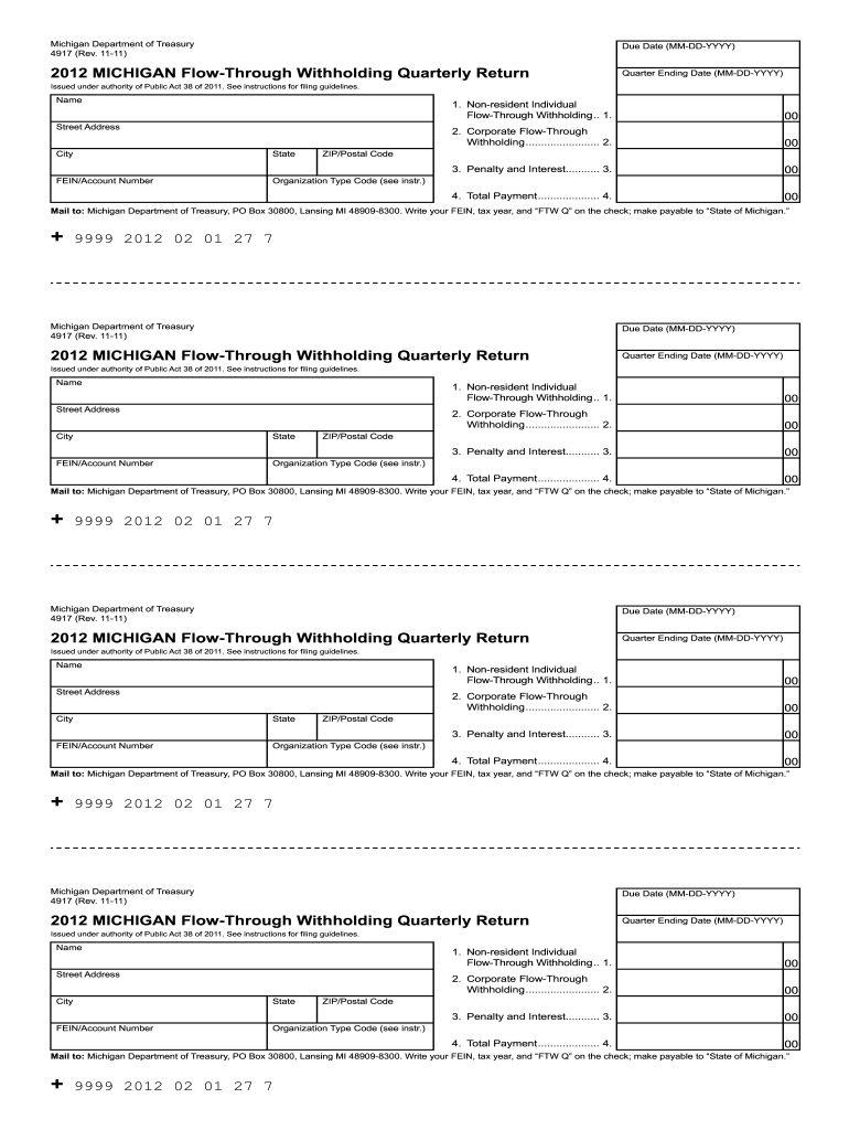 form 4917 2012 Preview on Page 1