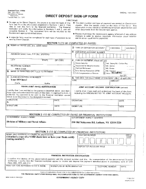 Sf 1199a form - SF-1199a - Bureau of the Fiscal Service - Department of the Treasury