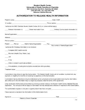 Authorization to Release Health Information