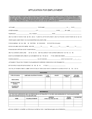 Pump It Up Employment Application Form