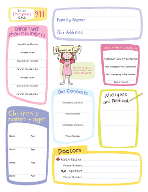 Emergency Contact Information Form