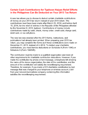 2013 IRS Instructions for Schedule A