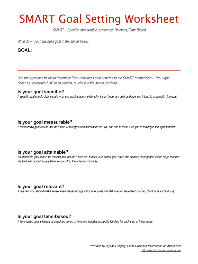 Smart Goals Template Fillable Pdf Fill Online Printable Fillable 
