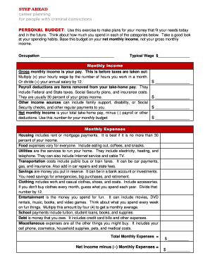 Personal Budget Template