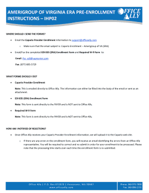 Amerigroup of Virginia ERA Pre-Enrollment Instructions