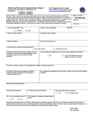 Attending Physician's Supplementary Report