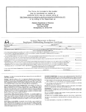 Fillable Online A-4 State Tax Form Fax Email Print - pdfFiller
