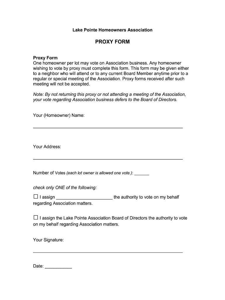 Proxy Blank Form Fill Out Sign Online DocHub
