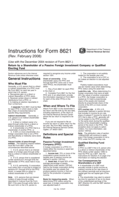Instructions for Form 8621