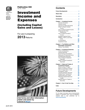 Publication 550 Investment Income and Expenses