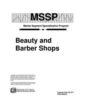 IRS Beauty and Barber Shops Audit Guide