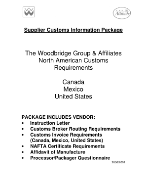 Purolator commercial invoice