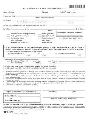 Authorization for Release of Information