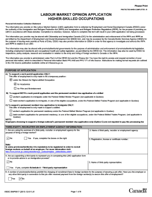 Labour Market Opinion Application