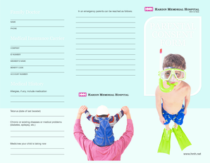 Medical Consent Form for Minor Child