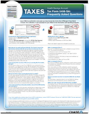 Form 5498-SA: Health Savings Account Contributions