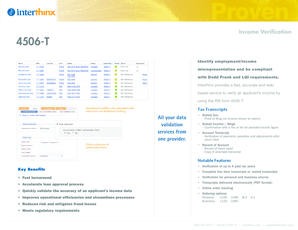 IRS Form 4506-T Income Verification