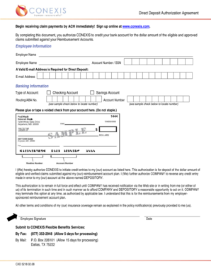 Direct Deposit Authorization Agreement
