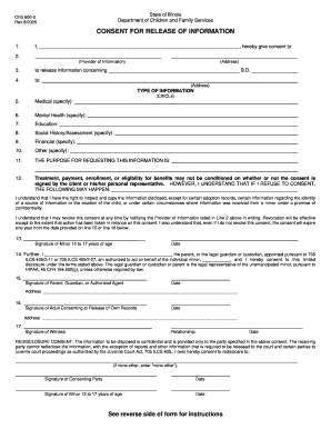 Illinois Consent for Release of Information