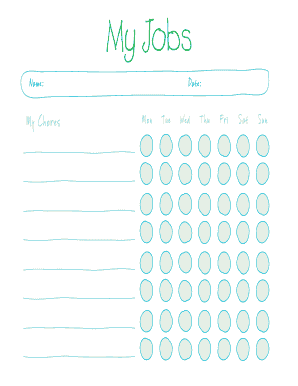 Chore and Job Tracker