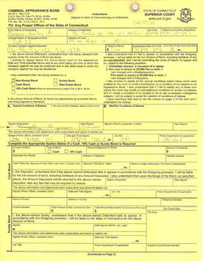 criminal appearance bind jd cr 4 form