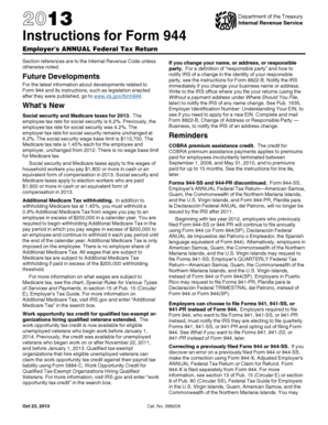 Form 944 Instructions