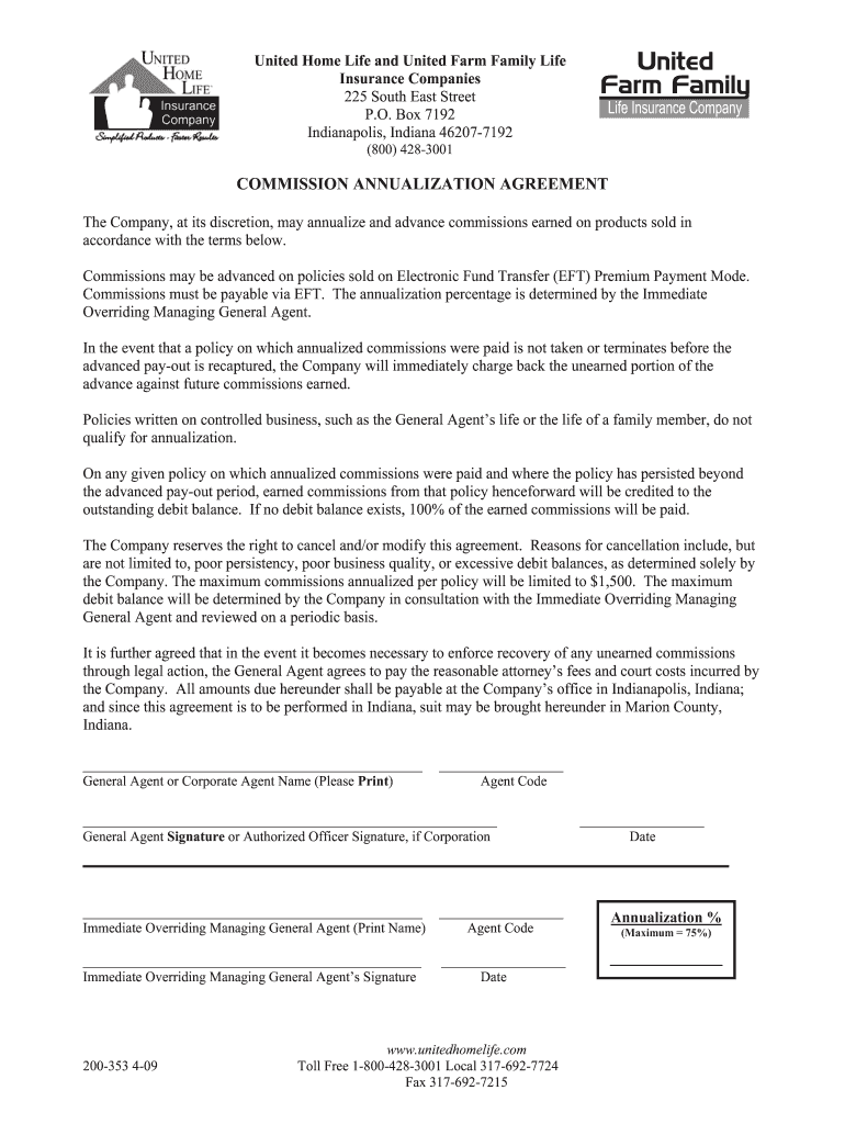 Fillable Online United Home Life and United Farm Family Life Fax Email
