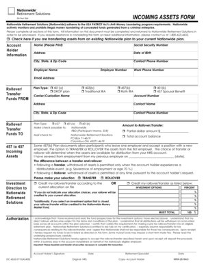 Nationwide Incoming Assets Form