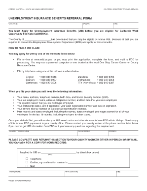 unemployment form pdf download