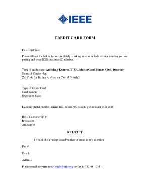 IEEE Credit Card Payment Form